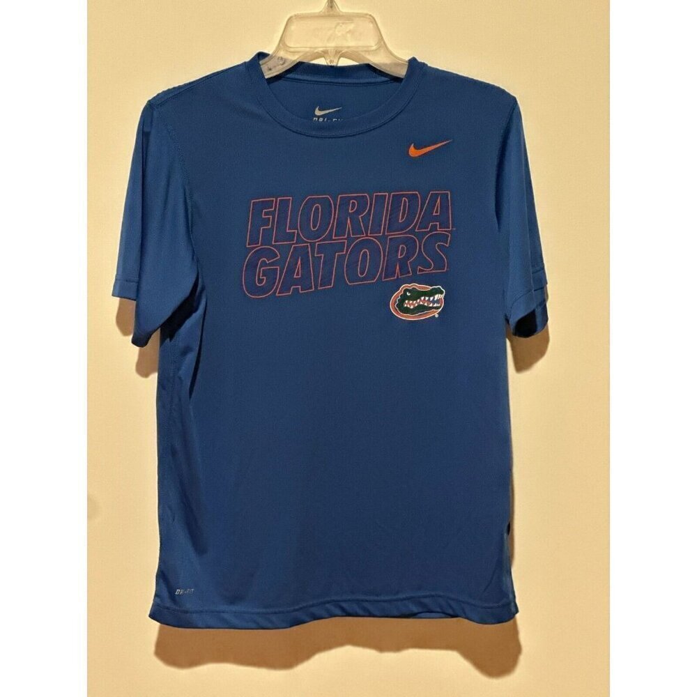 EUC Big Boys Girls Nike Dri-Fit Youth University of Florida UF Gators Shirt XL
